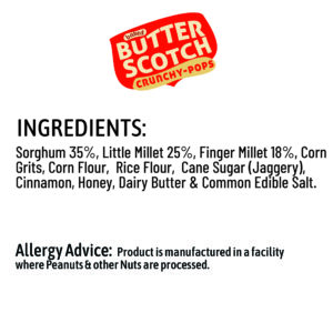 Crunchy Pops Butterscotch - Ingredients