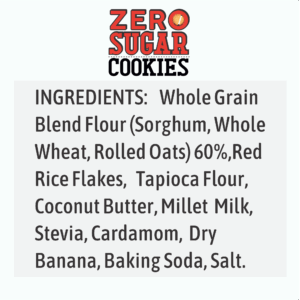 Zero Sugar Cookies- Ingredients