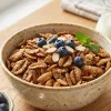 Natural wheat grain flakes for instant breakfast