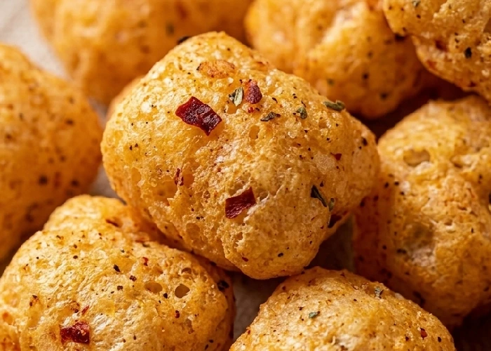 Texture of jowar pops healthy baked snacks