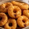 A bowl of chilly cheese ring snacks served as a healthy whole grain alternative.