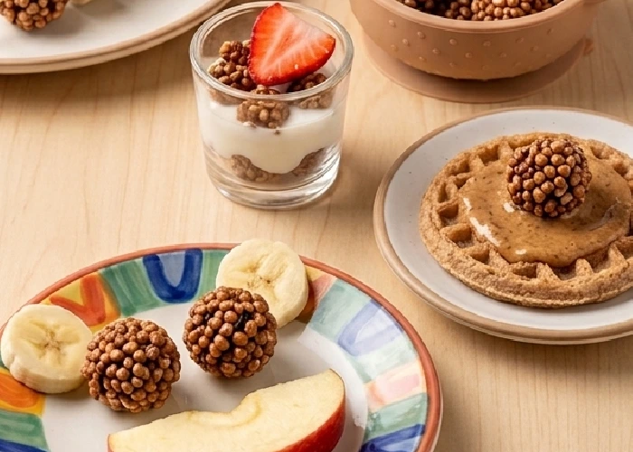 Creative snack ideas for children using millets.